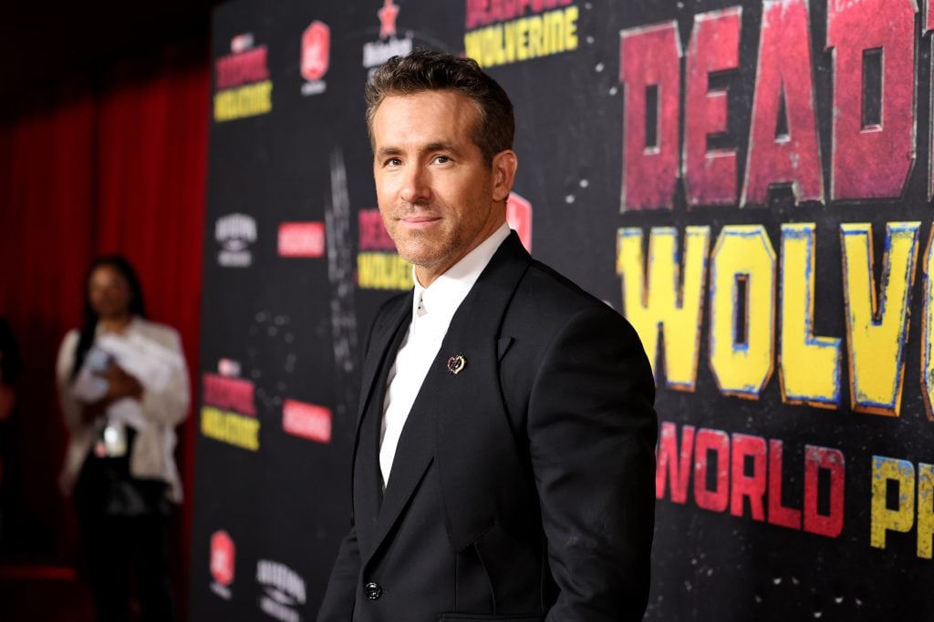 Ryan Reynolds attends the Deadpool & Wolverine World Premiere at the David H. KochÂ Theater on July 22, 2024 in New York City. 