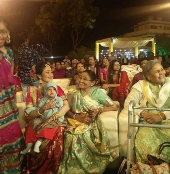 Disha Vakani and Stuti
