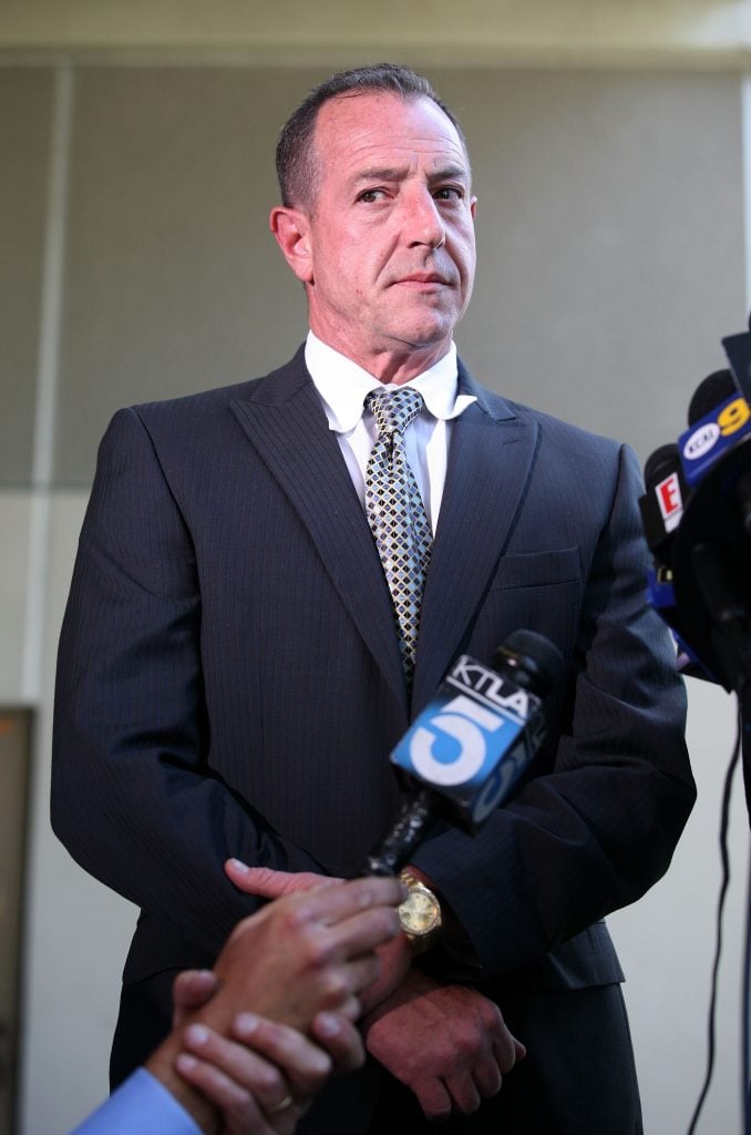Michael Lohan outside a courthouse many years ago.