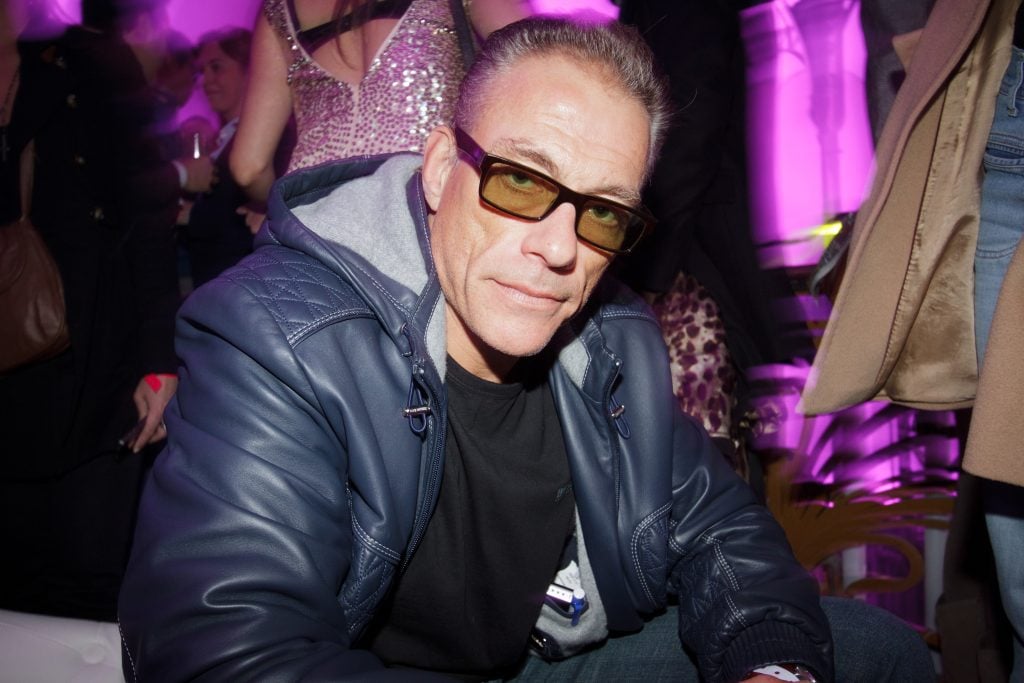 Jean-Claude Van Damme attends the Radio FG 20th Anniversary Celebration at Le Grand Palais on April 5, 2012 in Paris, France.