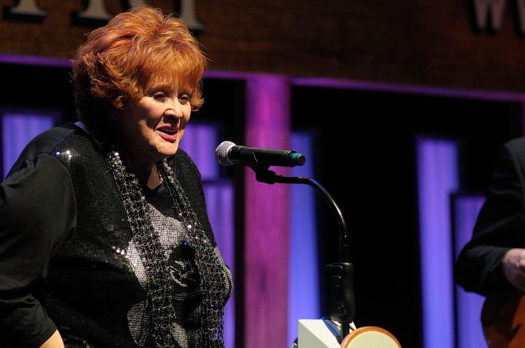 Lulu Roman sings at Center Stage at The Opry celebrating Minnie Pearl's 100th at The Grand Ole Opry on October 22, 2012 in Nashville, Tennessee.
