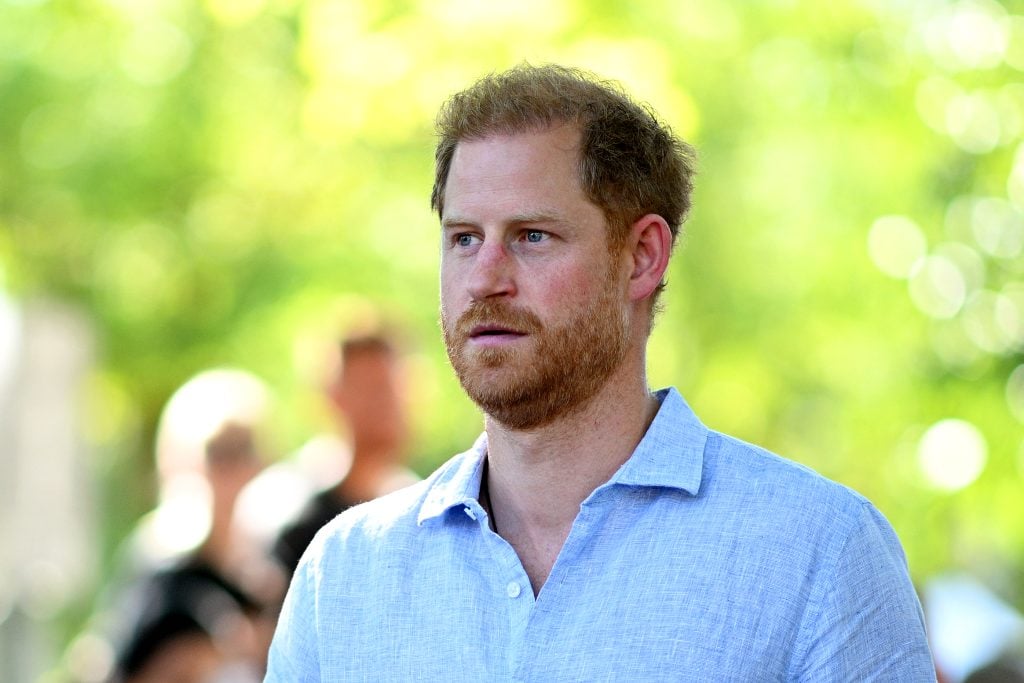 Prince Harry, Duke of Sussex looks on during day six of the Invictus Games Düsseldorf 2023 on September 15, 2023 in Duesseldorf, Germany.