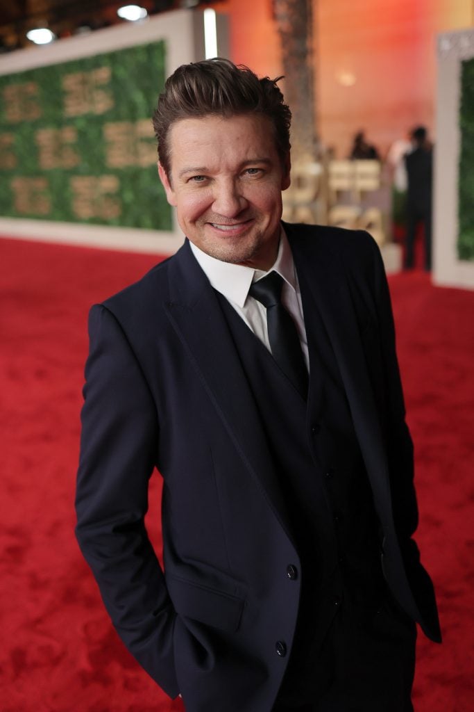 Jeremy Renner attends the "We Live in Time" gala screening at the Red Sea International Film Festival 2024 on December 09, 2024 in Jeddah, Saudi Arabia.