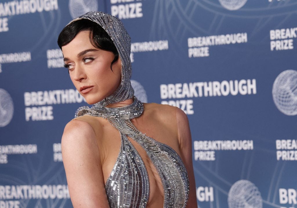 Katy Perry attends the 11th Breakthrough Prize ceremony at Barker Hangar in Santa Monica, California, on April 5, 2025.