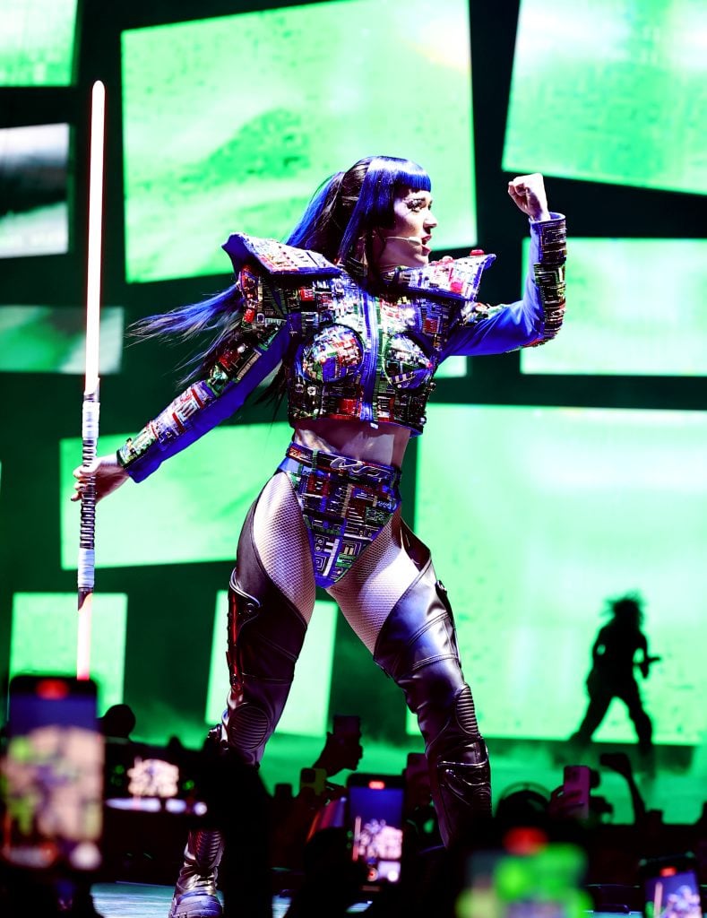 Katy Perry performs onstage during the Katy Perry The Lifetimes Tour 2025 at CDMX Arena on April 23, 2025 in Mexico City, Mexico.