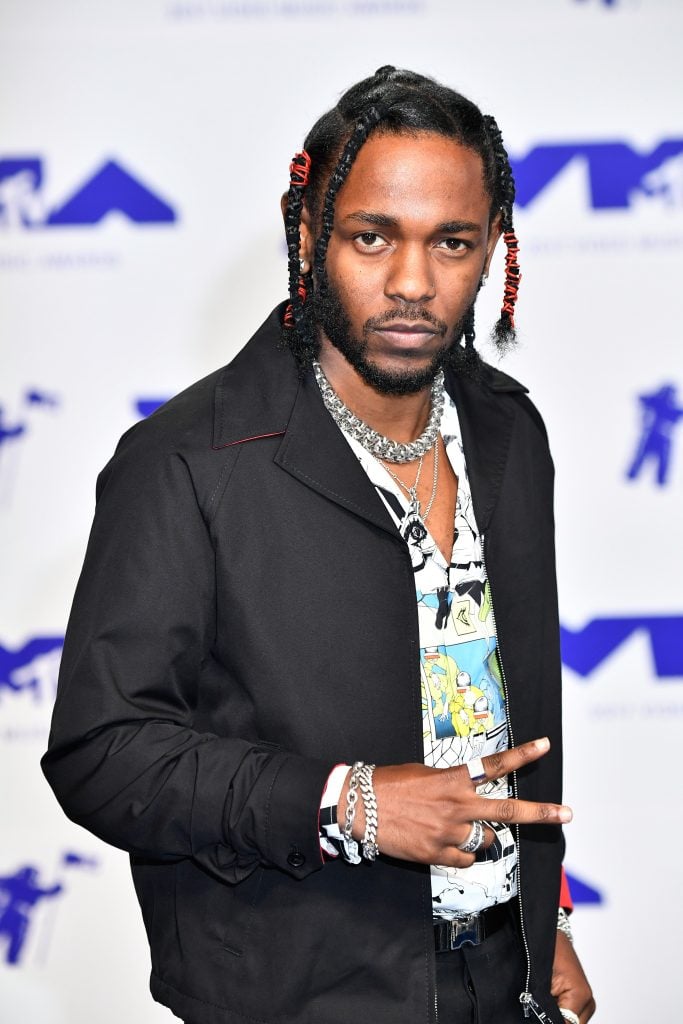 Kendrick Lamar attends the 2017 MTV Video Music Awards at The Forum on August 27, 2017 in Inglewood, California.
