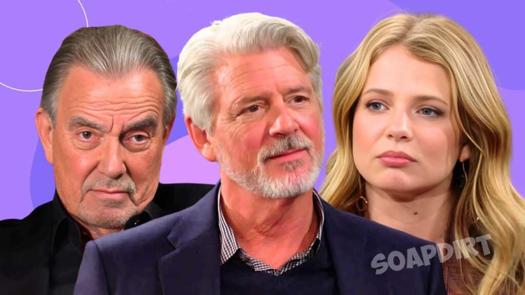 Young and the Restless: Victor Newman (Eric Braeden), Summer Newman (Allison Lanier) - Martin Laurent (Christopher Cousins)