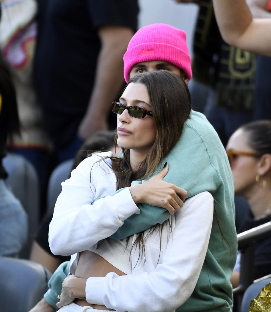Justin Bieber and Hailey Bieber on November 5, 2022.