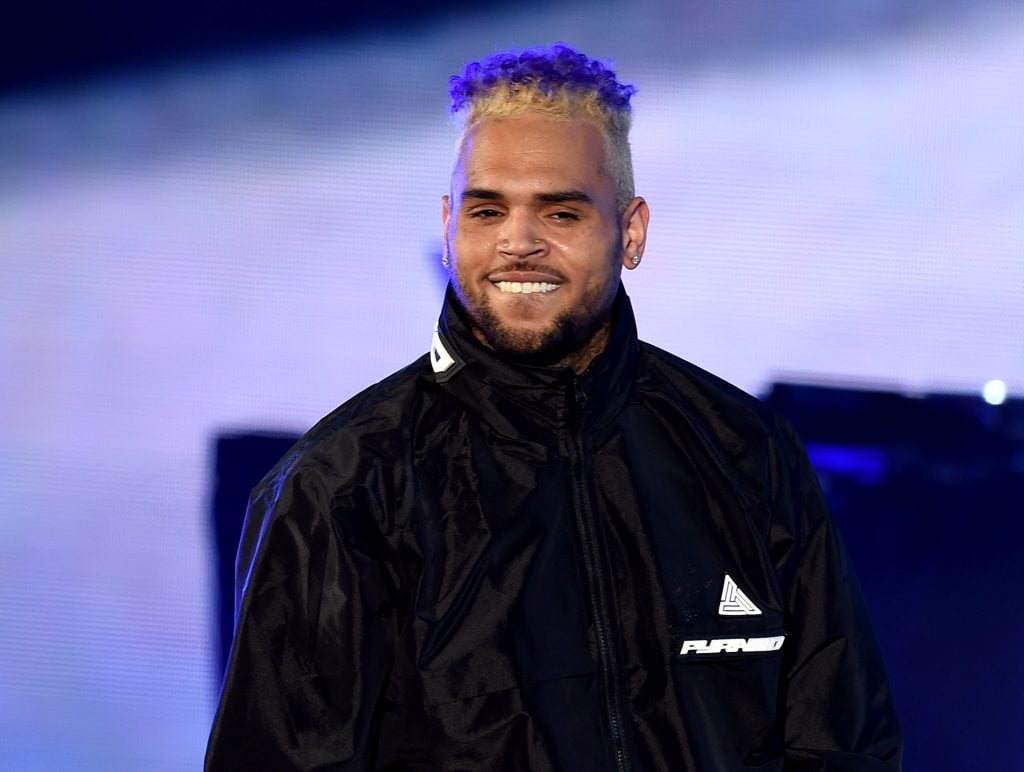 Chris Brown performs onstage during "We Can Survive, A Radio.com Event" at The Hollywood Bowl on October 20, 2018 in Los Angeles, California.
