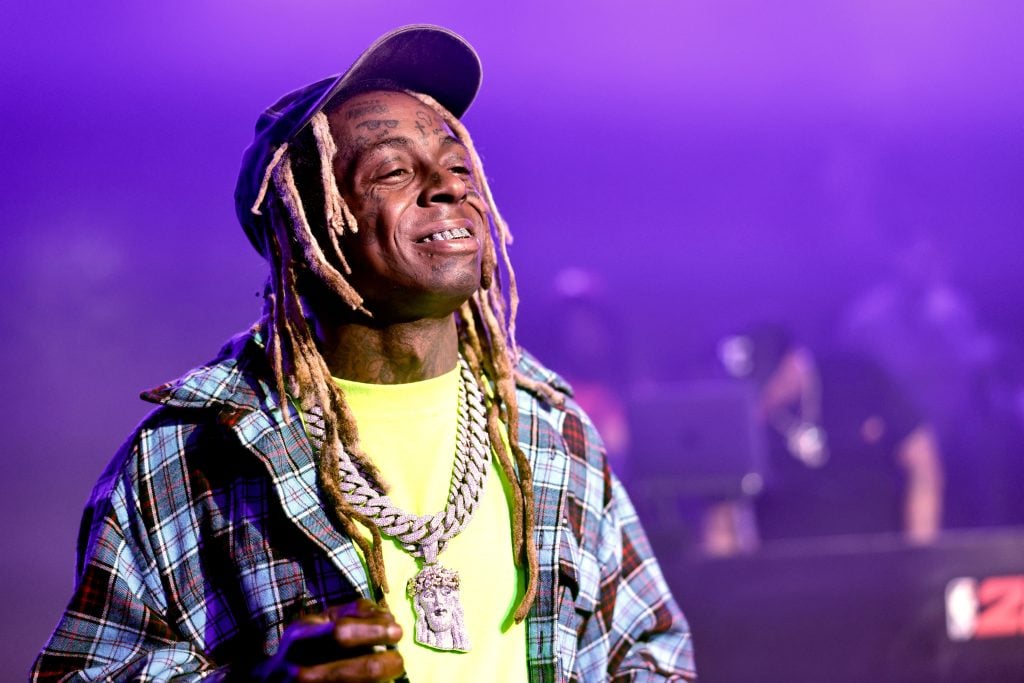 Lil Wayne performs onstage at the NBA 2K23 Launch Event at Rolling Greens on September 07, 2022 in Los Angeles, California.
