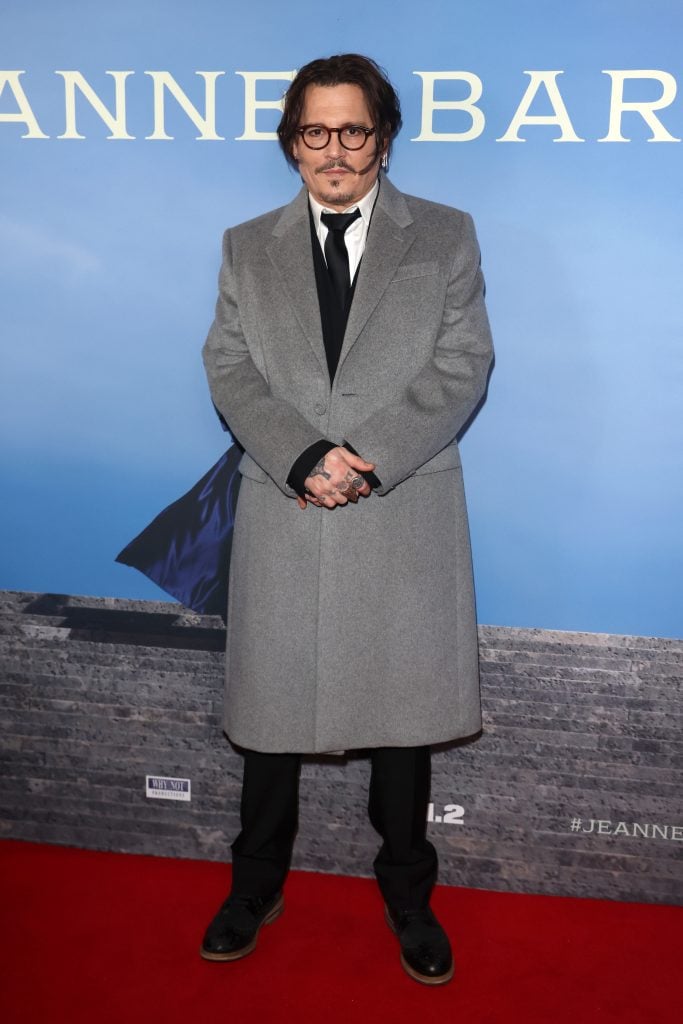 Johnny Depp attends the "Jeanne du Barry" UK Premiere at The Curzon Mayfair on April 15, 2024 in London, England.