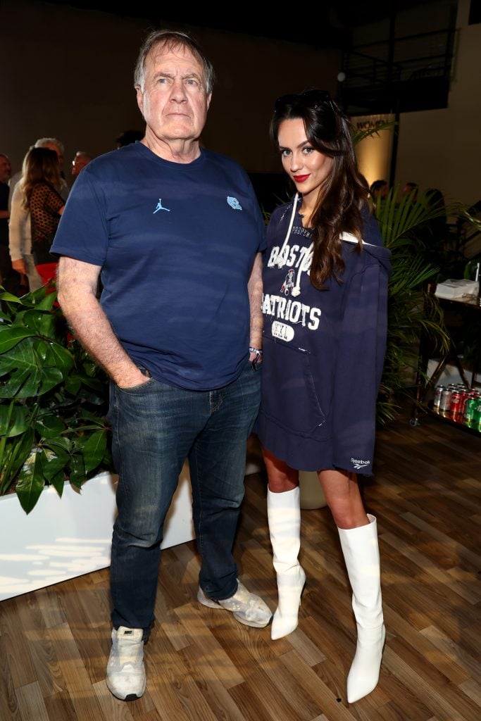 Bill Belichick and Jordon Hudson attend Michael Rubin's 2025 Fanatics Super Bowl Party at The Sugar Mill on February 08, 2025 in New Orleans, Louisiana.