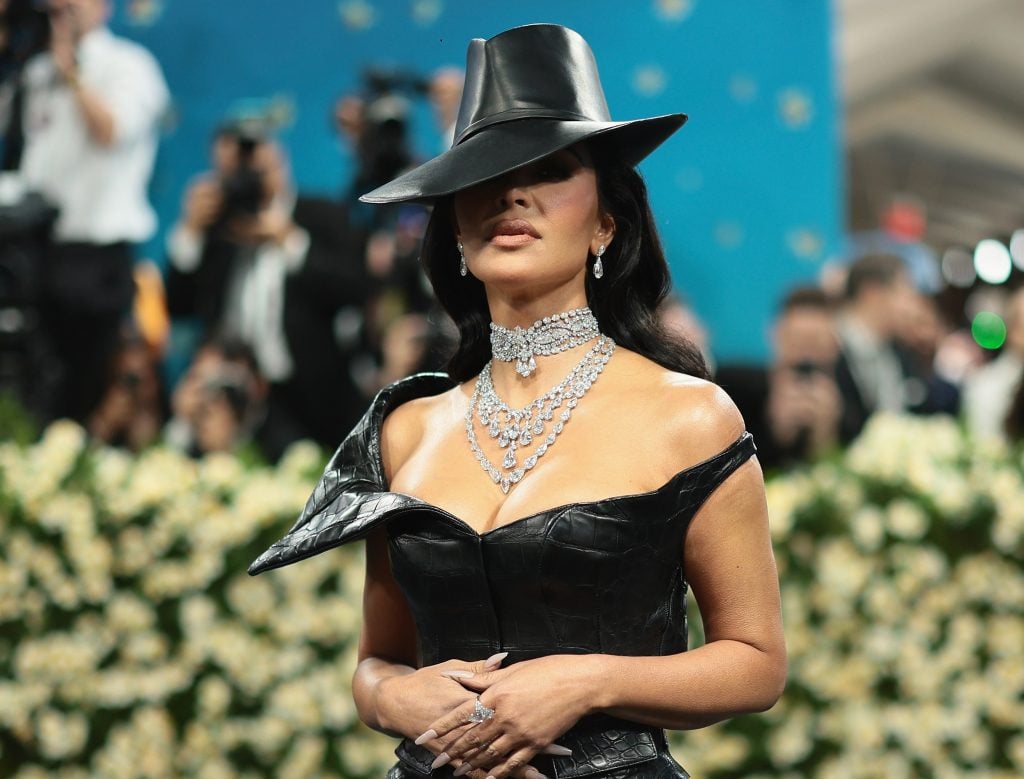 Kim Kardashian attends the 2025 Met Gala Celebrating "Superfine: Tailoring Black Style" at Metropolitan Museum of Art on May 05, 2025 in New York City.