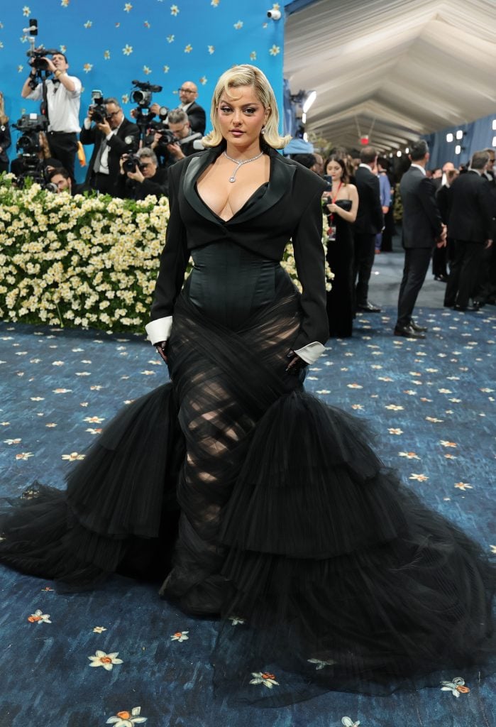 Bebe Rexha attends the 2025 Met Gala Celebrating "Superfine: Tailoring Black Style" at Metropolitan Museum of Art on May 05, 2025 in New York City.
