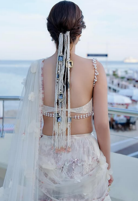 Cannes 2025: Nitanshi Goel in Jade By MK saree, taken from her Instagram