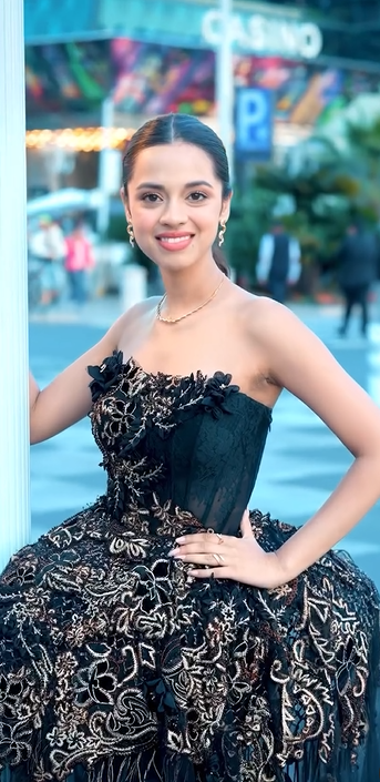 Cannes 2025: Nitanshi Goel in Jade By MK gown, taken from her Instagram