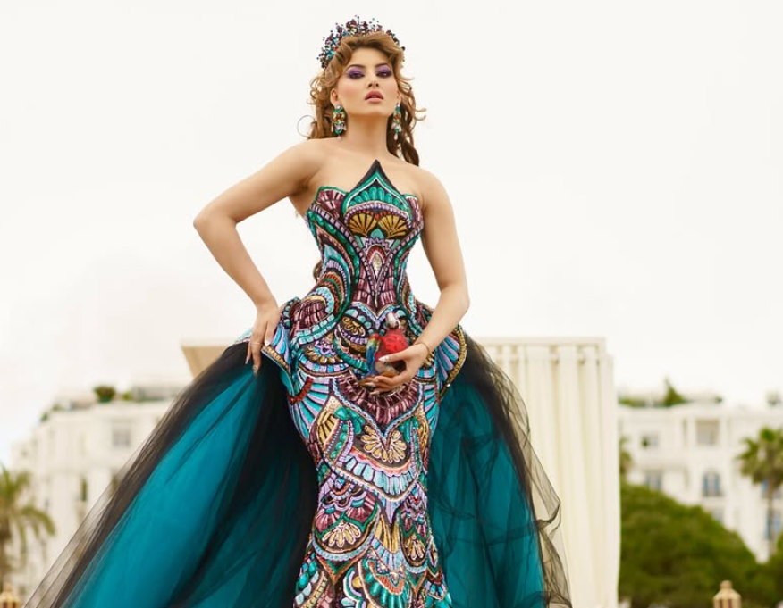 Cannes 2025: Urvashi Rautela Wears A Michael Cinco Gown, Carries A Parrot Bag Worth 4 Lakhs!