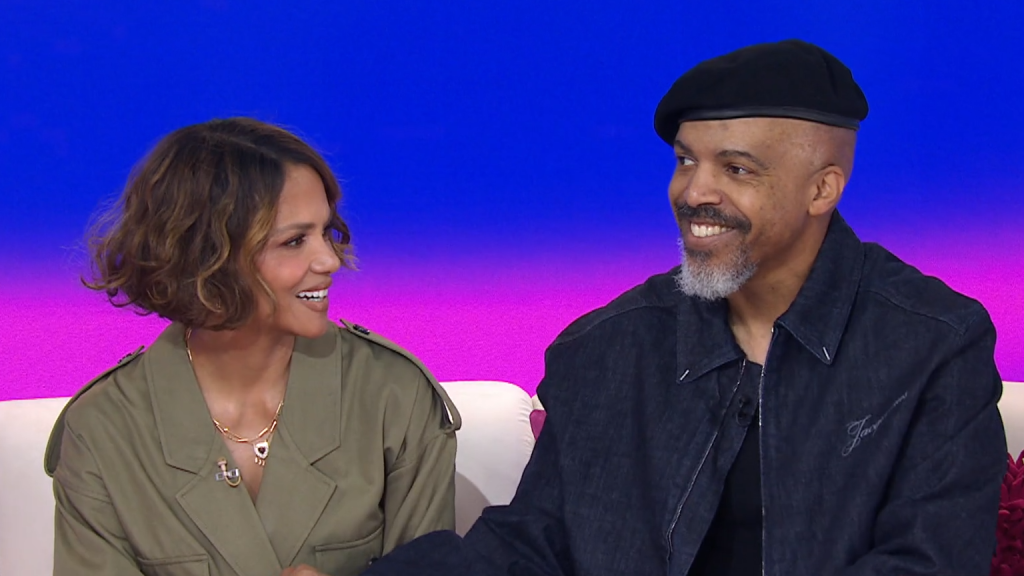 Halle Berry together with boyfriend Van Hunt.
