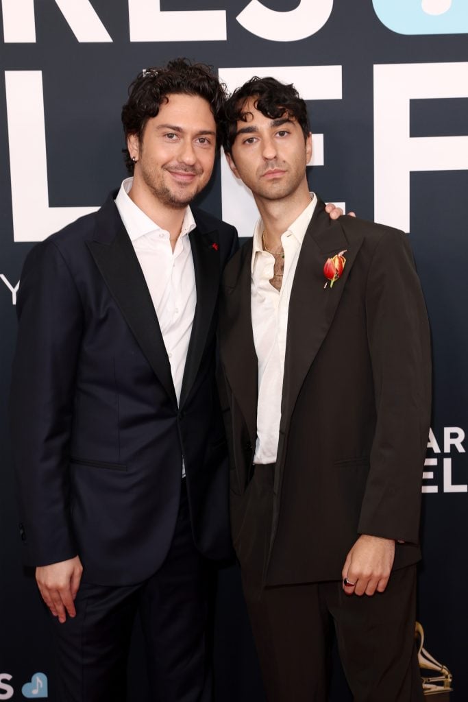 Nat Wolff and brother Alex Wolff on February 2, 2025.