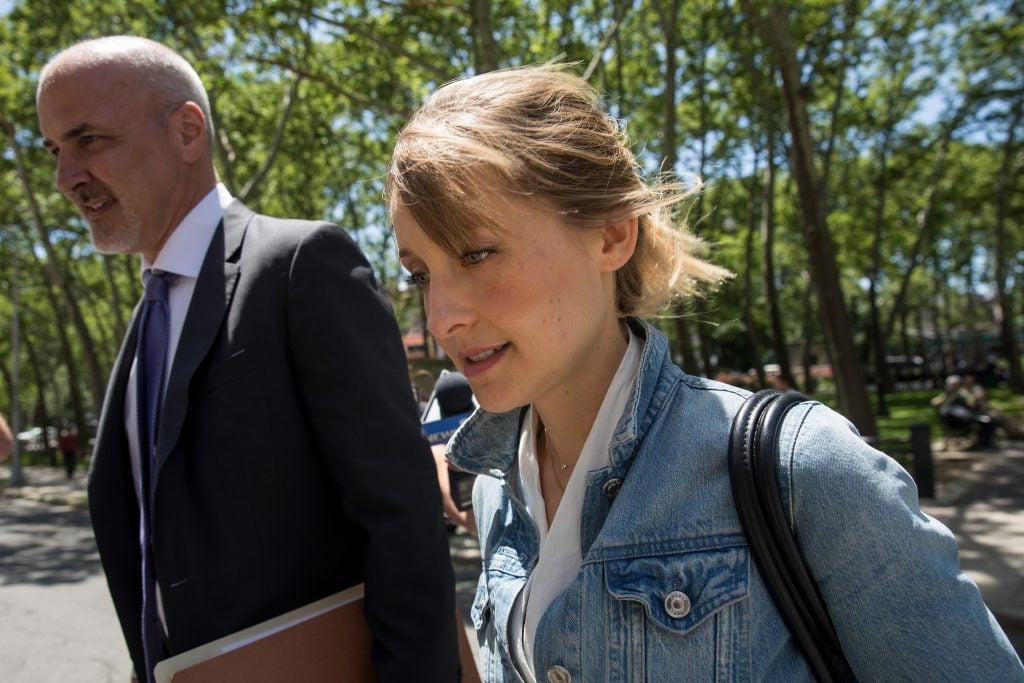 Allison Mack in 2018.
