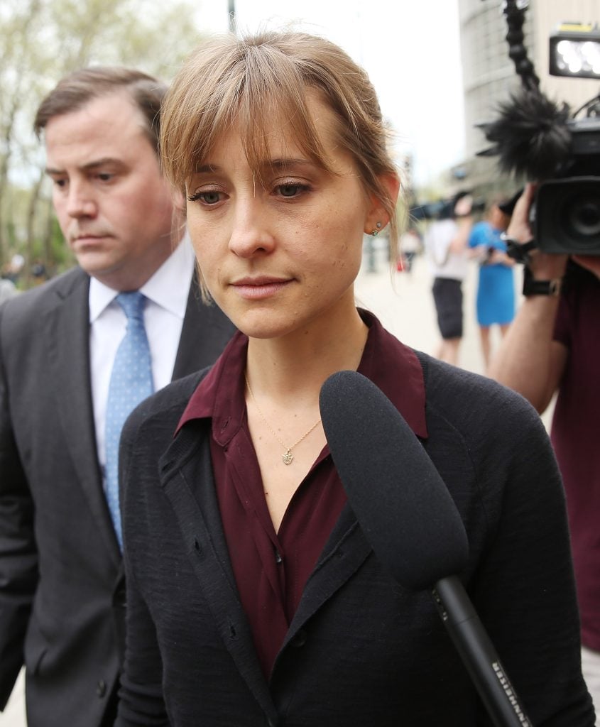 Allison Mack following her 2018 arrest.