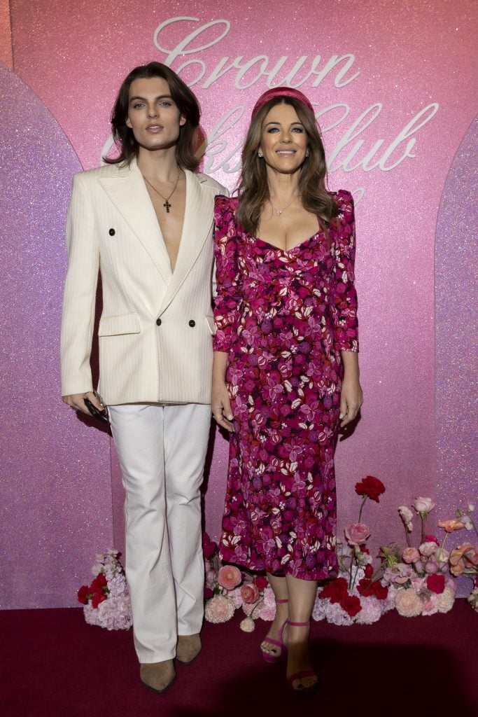 Elizabeth Hurley and son Damian Hurley in November of 2024.