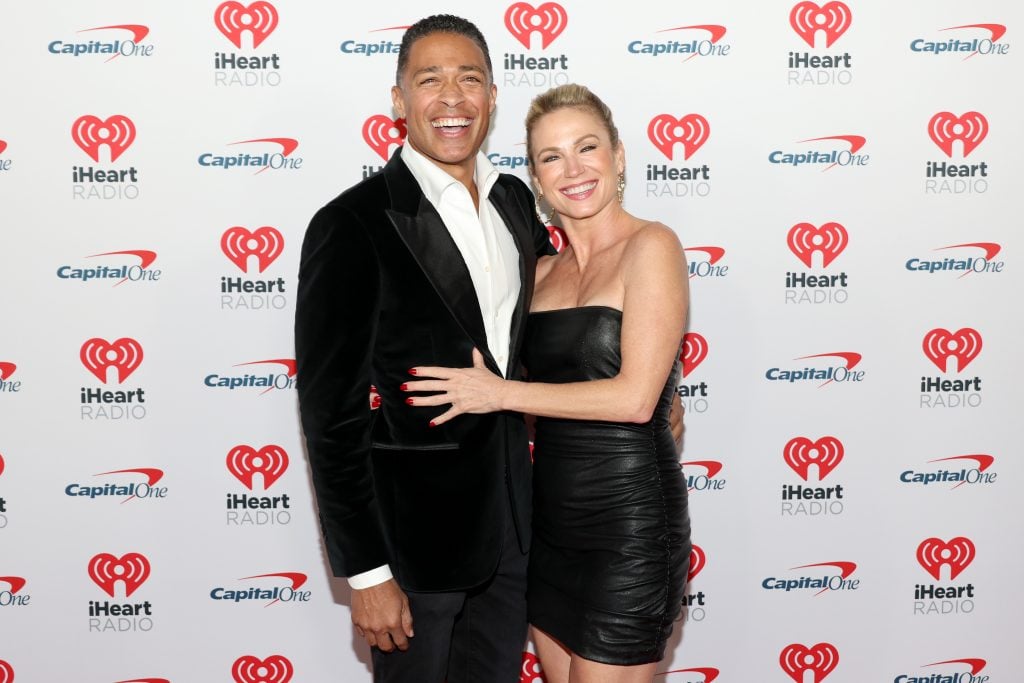TJ Holmes and Amy Robach on December 1, 2023.