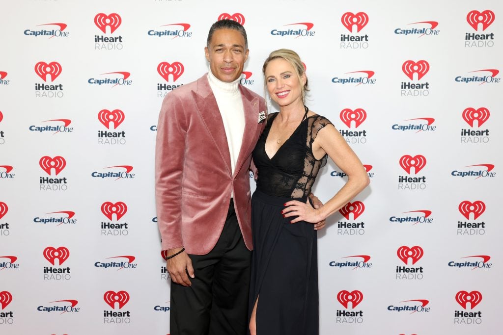 T.J. Holmes and Amy Robach on December 13, 2024.