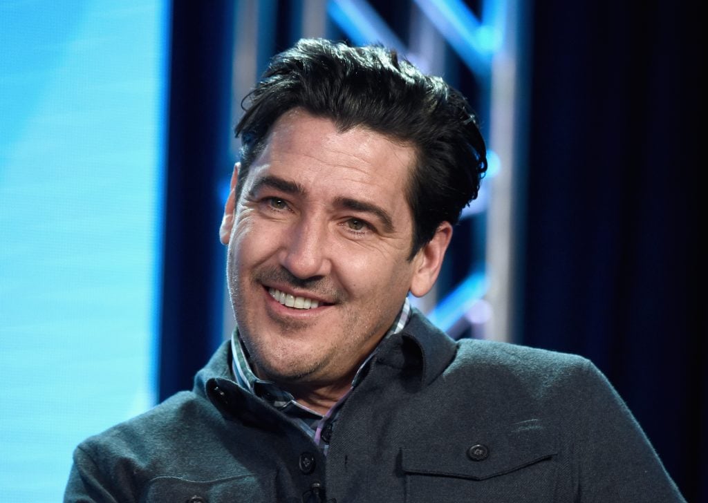 Home Renovator Jonathan Knight of 'Farmhouse Fixer' speaks on the 'Personal Reinvention to Home Renovation: How HGTV Finds Fresh Star Vehicles for Established Talent' panel during the HGTV portion of the Discovery Communications Winter 2019 TCA Tour at the Langham Hotel on February 12, 2019 in Pasadena, California.