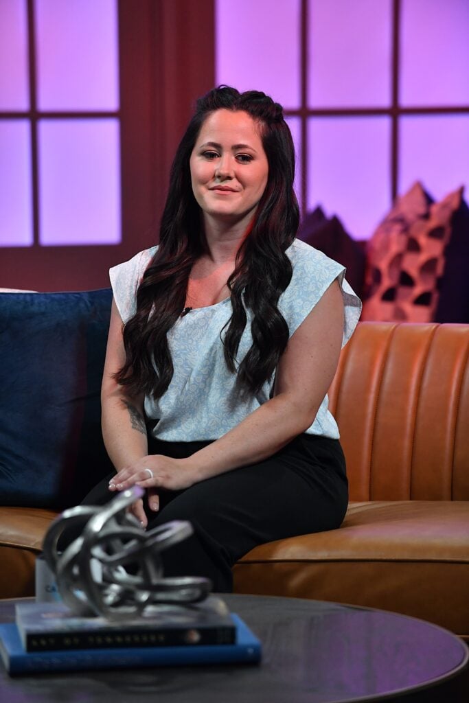 Jenelle Evans is seen on the set of "Candace" on May 24, 2021 in Nashville, Tennessee.