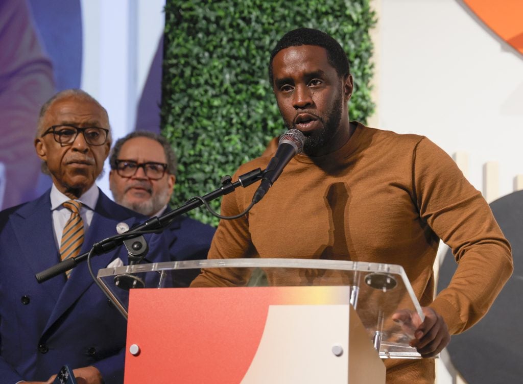 Sean "Diddy" Combs speaks during the Congressional Black Caucus Foundation Annual Legislative Conference National Town Hall on September 21, 2023 in Washington, DC.