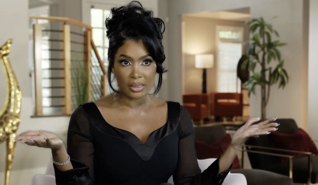 Brit Eady looks angry in this scene from 'The Real Housewives of Atlanta.'