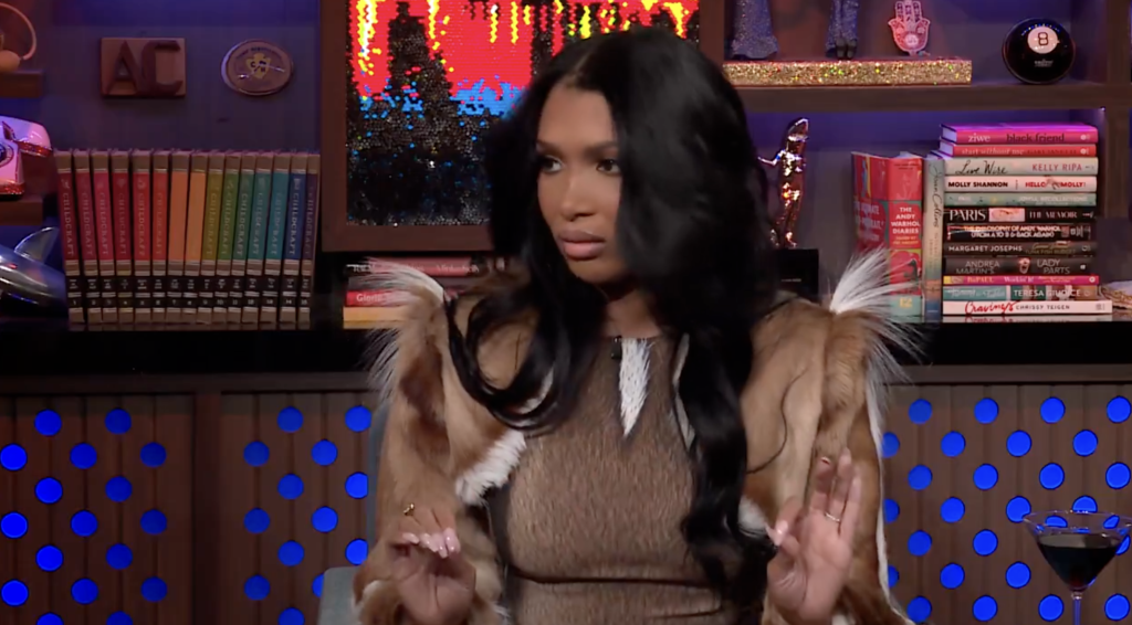 Brit Eady during an appearance on 'Watch What Happens Live.'