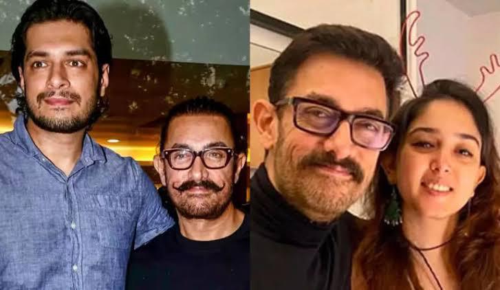Aamir Khan with his children