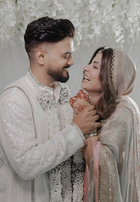 Newly-weds Hina Khan and Rocky Jaiswal