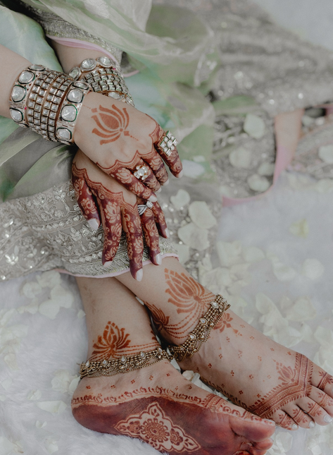 Hina Khan mehendi for wedding