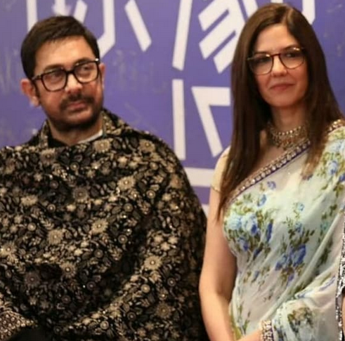 Aamir Khan with gf Gauri Spratt