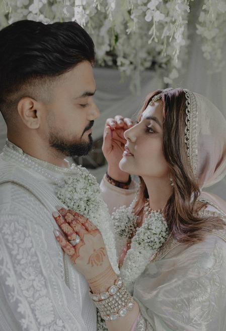 Hina Khan and Rocky Jaiswal wore Manish Malhotra outfits