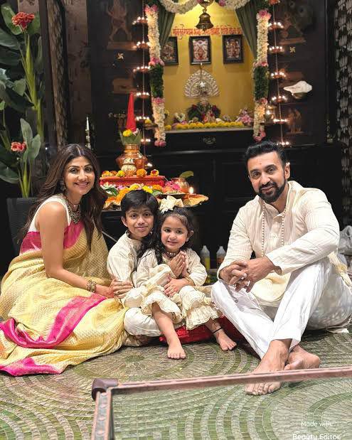 Raj Kundra with family