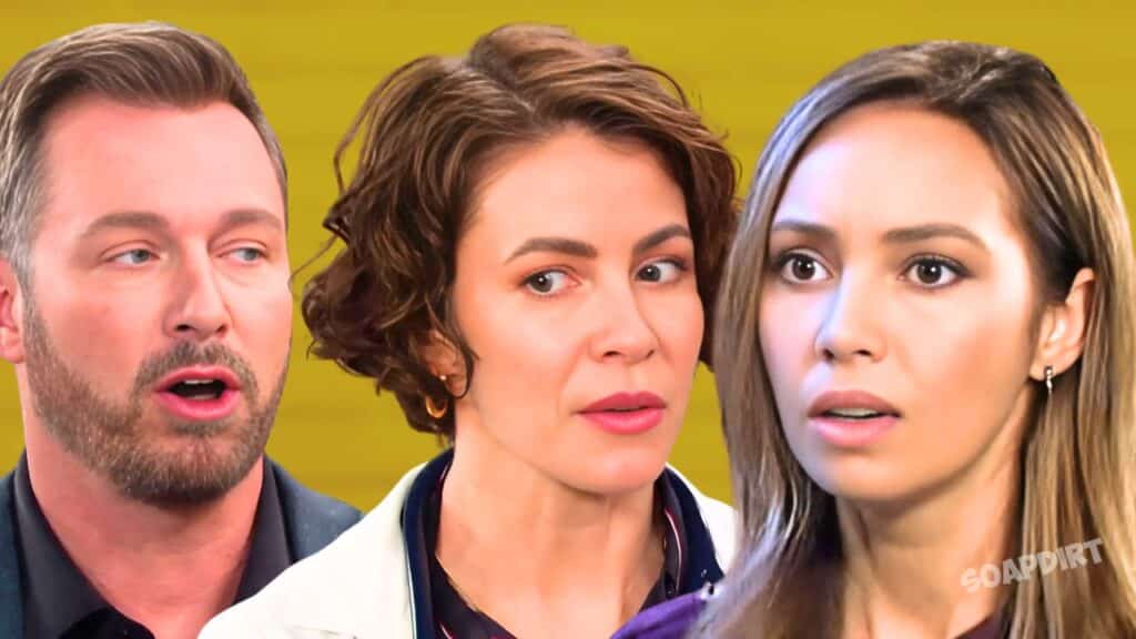 Days of Our Lives: Brady Black (Eric Martsolf) - Sarah Horton (Linsey Godfrey) - Gwen Rizczech (Emily O'Brien)
