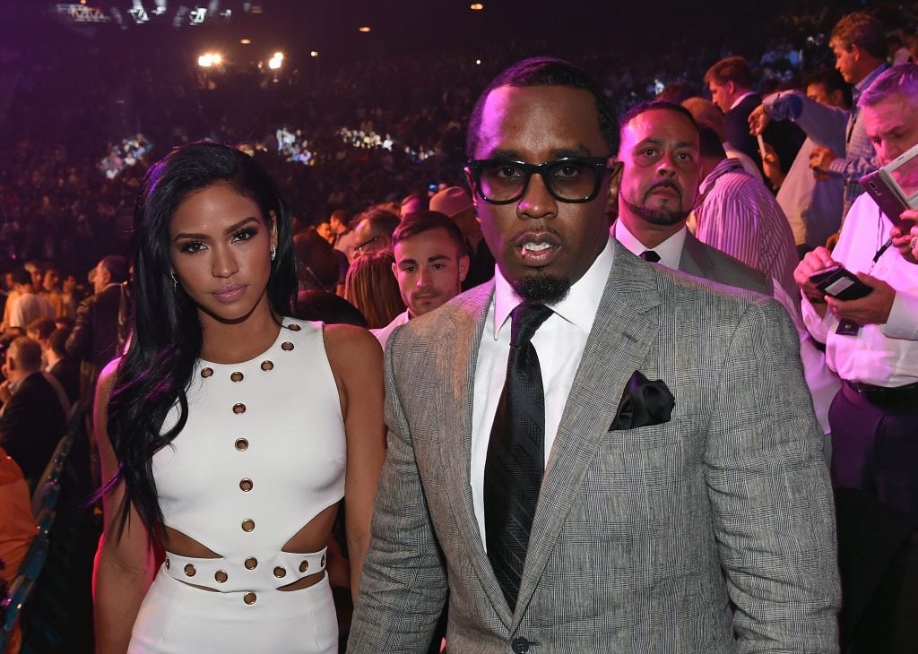 Model Cassie Ventura and recording artist Sean "Puff Daddy" Combs arrive at "Mayweather VS Pacquiao" presented by SHOWTIME PPV And HBO PPV at MGM Grand Garden Arena on May 2, 2015 in Las Vegas, Nevada.